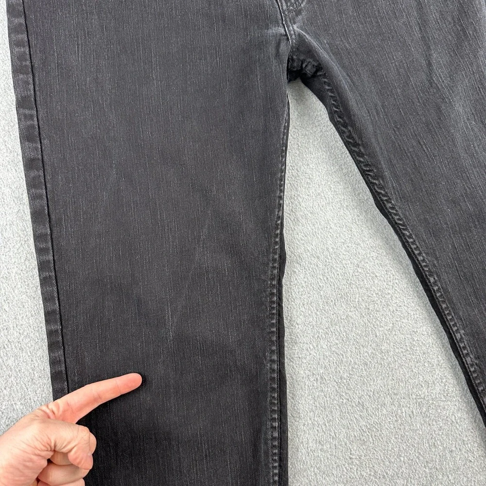 Levi's 559 Jeans Men 40x30 Black Relaxed Straight‎ Denim Western Rodeo Dark Wash